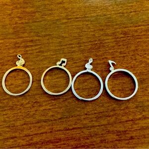 Set of 4 Rings w/Treble Clef or Music Notes on each